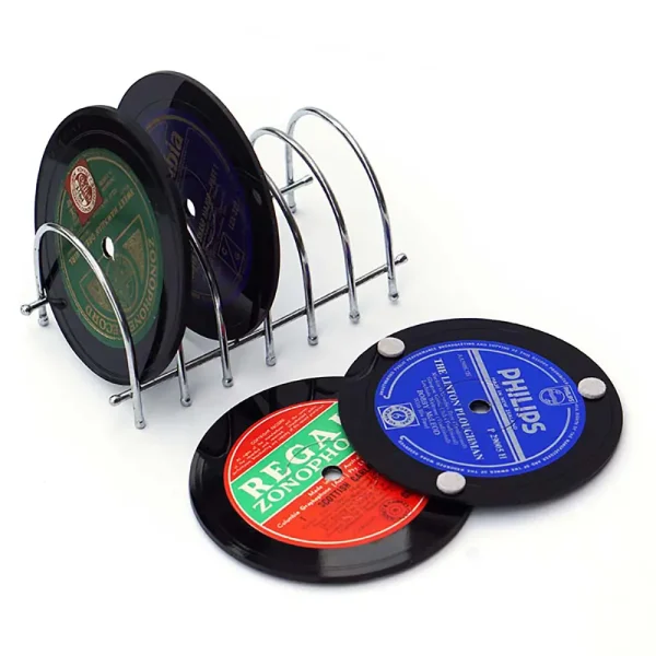 Four Pack of Vinyl Record Coasters, 78's