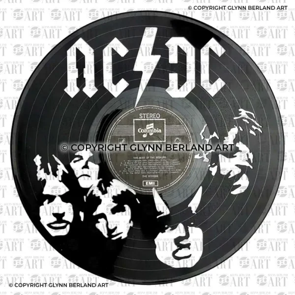 AC/DC v2 Vinyl Record Art