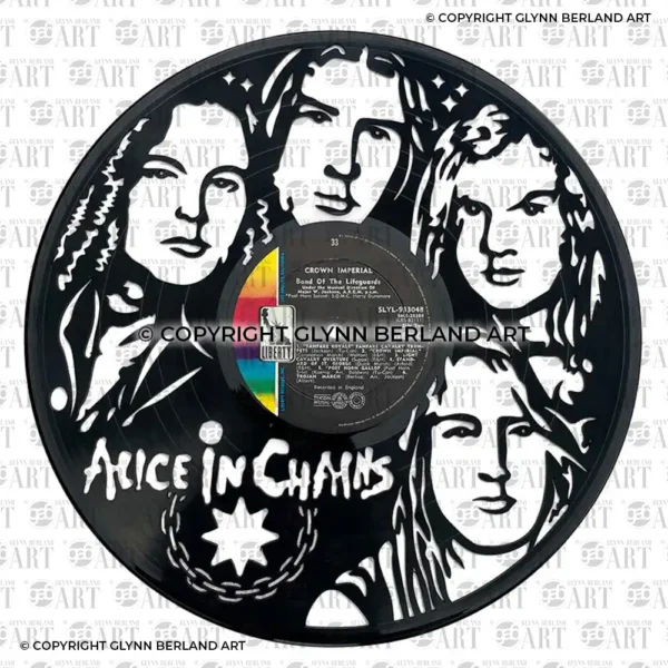 Alice in Chains v1 Vinyl Record Art