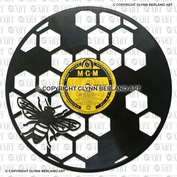 Bachelor Bee, Honey v1 Vinyl Record Design