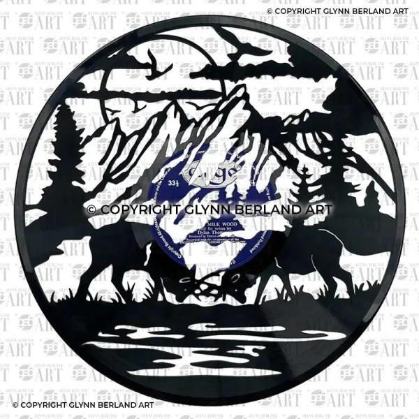 Clash of the Antlers v1, Deer Vinyl Record Design