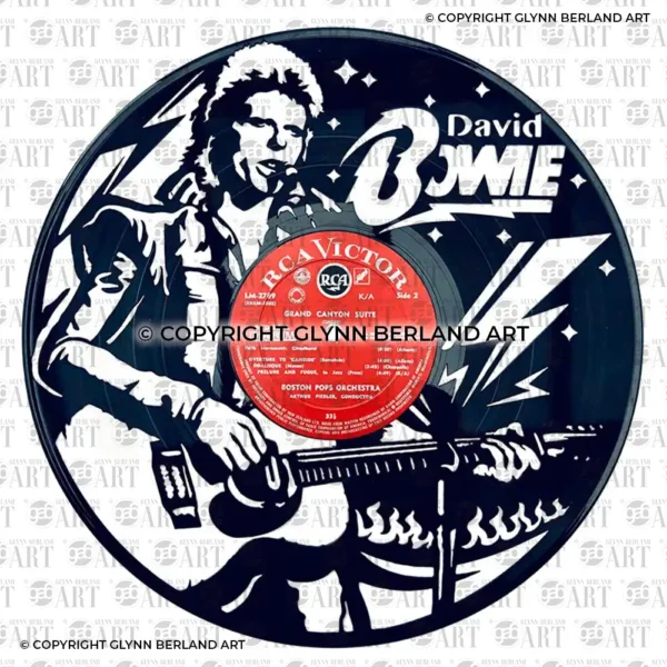 David Bowie Vinyl Record Art