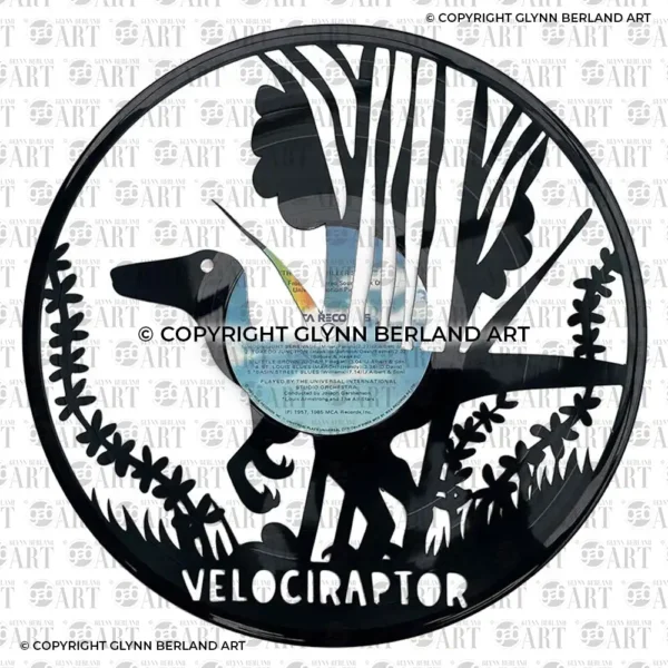 Dino Raptor v1 Vinyl Record Art