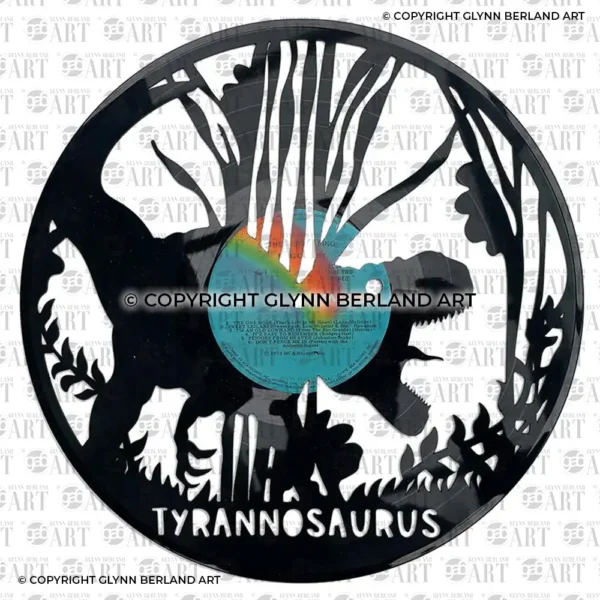 Dino T-Rex v1 Vinyl Record Art