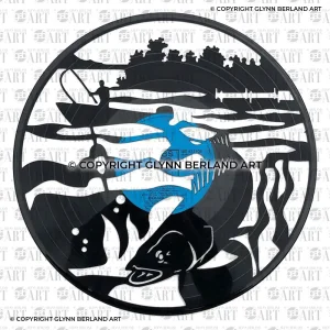 Fishing v1 Vinyl Record Design