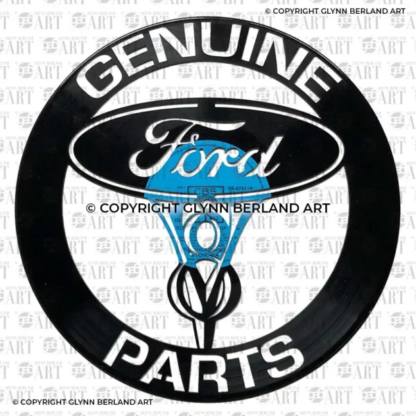 Genuine Parts Ford V8 v1 Vinyl Record Design