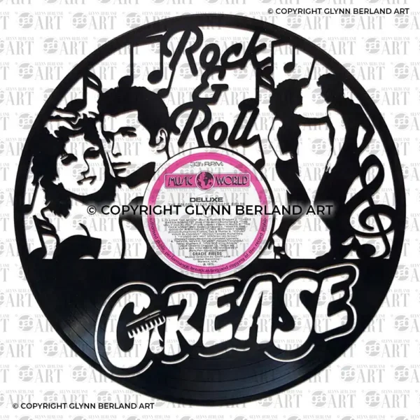 Grease v1 Vinyl Record Art