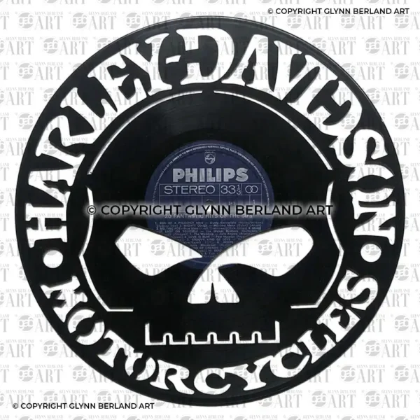 Harley Davidson Motorcycles v1 Vinyl Record Design
