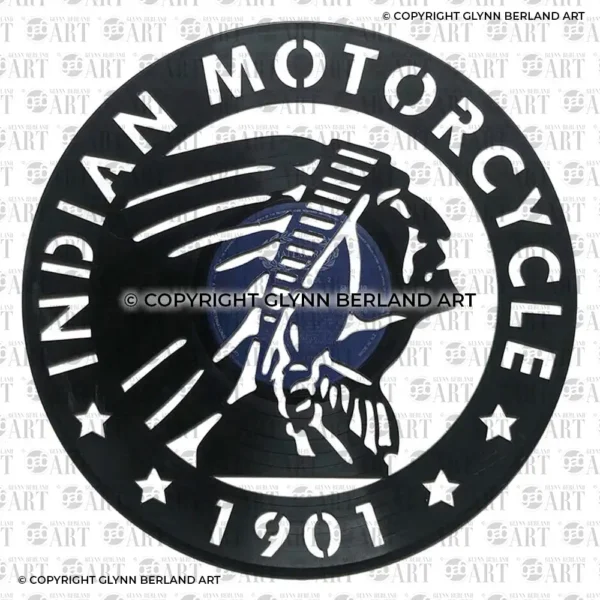 Indian Motorcycle v1 Vinyl Record Design