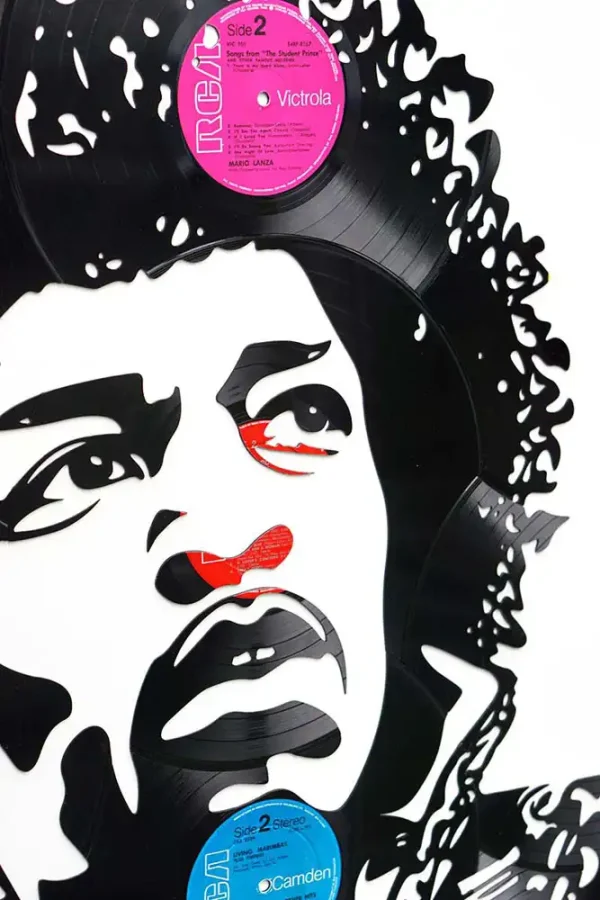 Jimi Hendrix Vinyl Record Artwork v1 Design