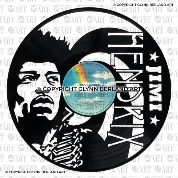 Jimi Hendrix v2 Vinyl Record Art