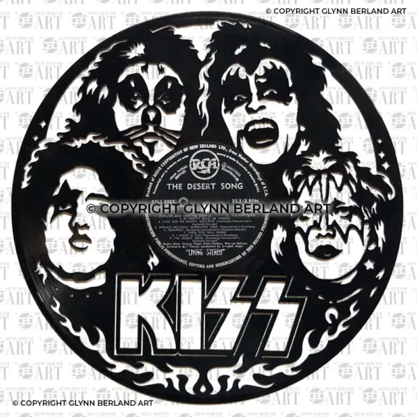 Kiss v1 Vinyl Record Design