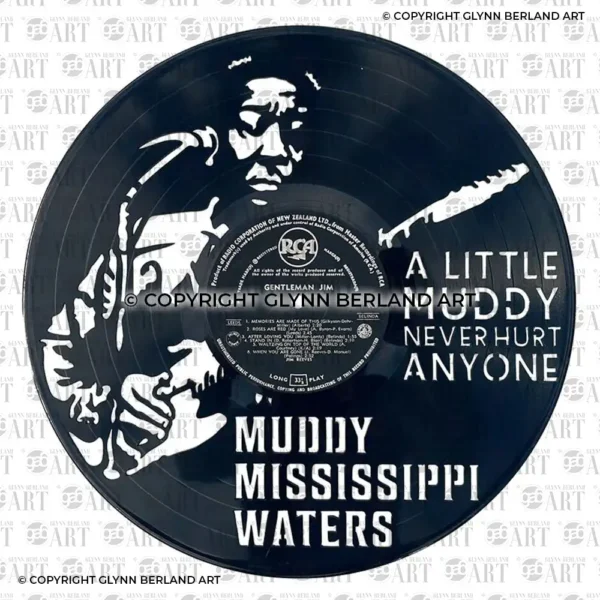 Muddy Watter Vinyl Record Art