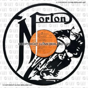 Norton Mototcycle v1 Vinyl Record Design