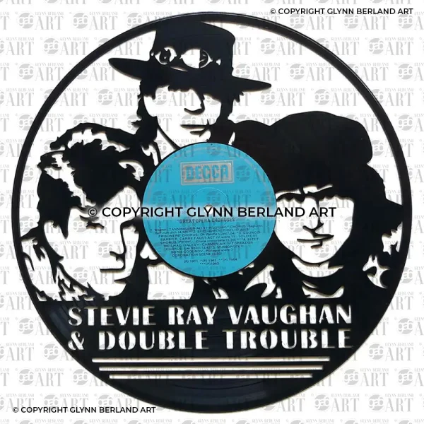 Stevie Ray Vaughan & Double Trouble v1 Vinyl Record Design