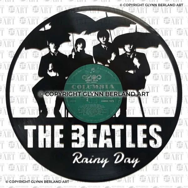 The Beatles Rainy Day v2 Vinyl Record Design