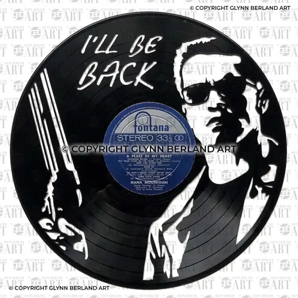 The Terminator, I'll Be Back v1 Vinyl Record Design
