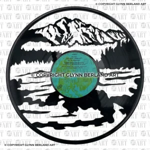 West Coast Mountains New Zealand v1 Vinyl Record Design