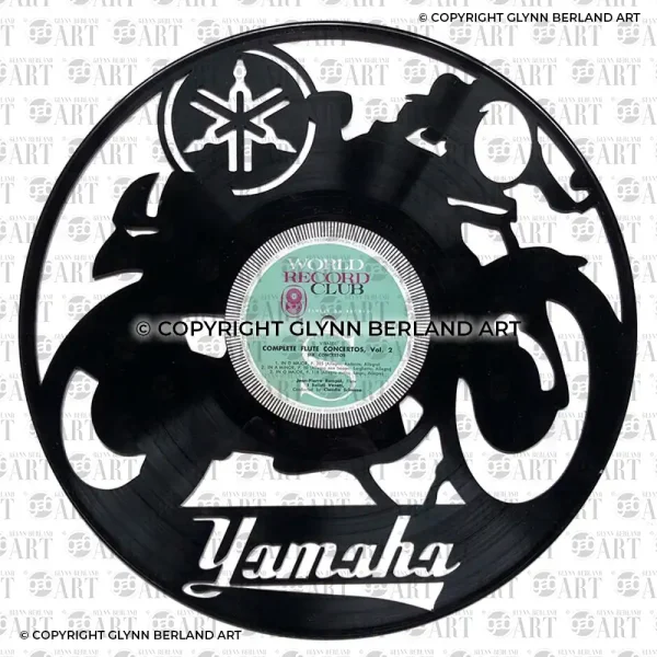 Yamaha Motorcycle v1 Vinyl Record Design