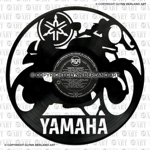 Yamaha Motorcycle v2 Vinyl Record Design