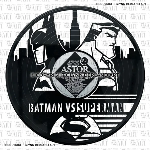 Batman vs Superman v1 Vinyl Record Design