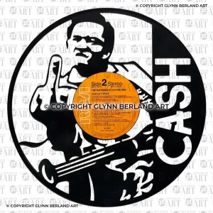 Johnny Cash v1 Vinyl Record Design