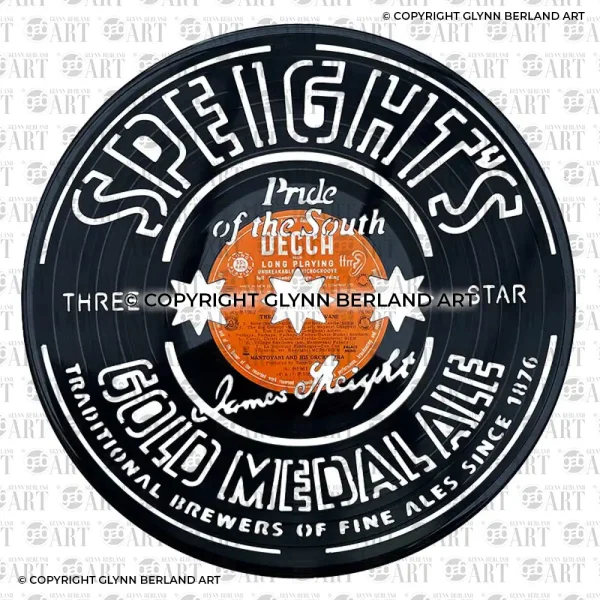 Speight's v1 Pride of the South Vinyl Record Design