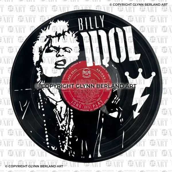 Billy Idol v1 Vinyl Record Design