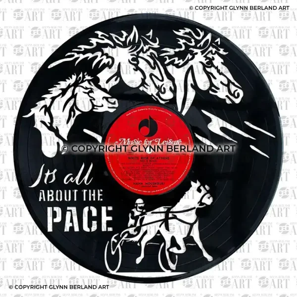 Horses - Its All About The Pace v3 Vinyl Record Design
