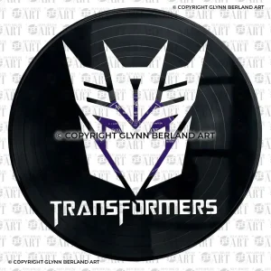 Transformers - Decepticon v1 Vinyl Record Design