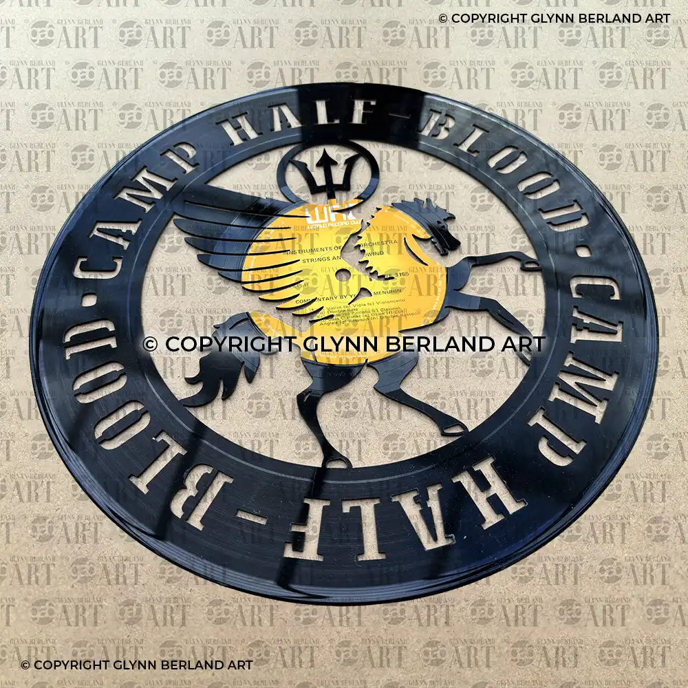 Percy Jackson Vinyl Record Design without Backing Board